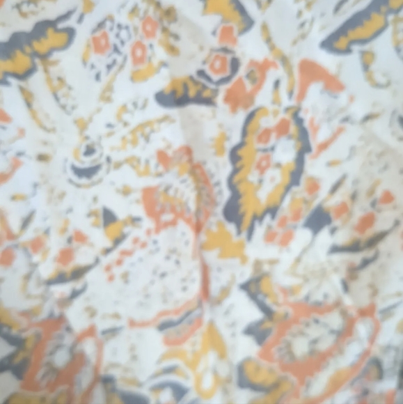 Free People orange white sun open back long sleeve dressBoho flounce sz XS. - Picture 4 of 8